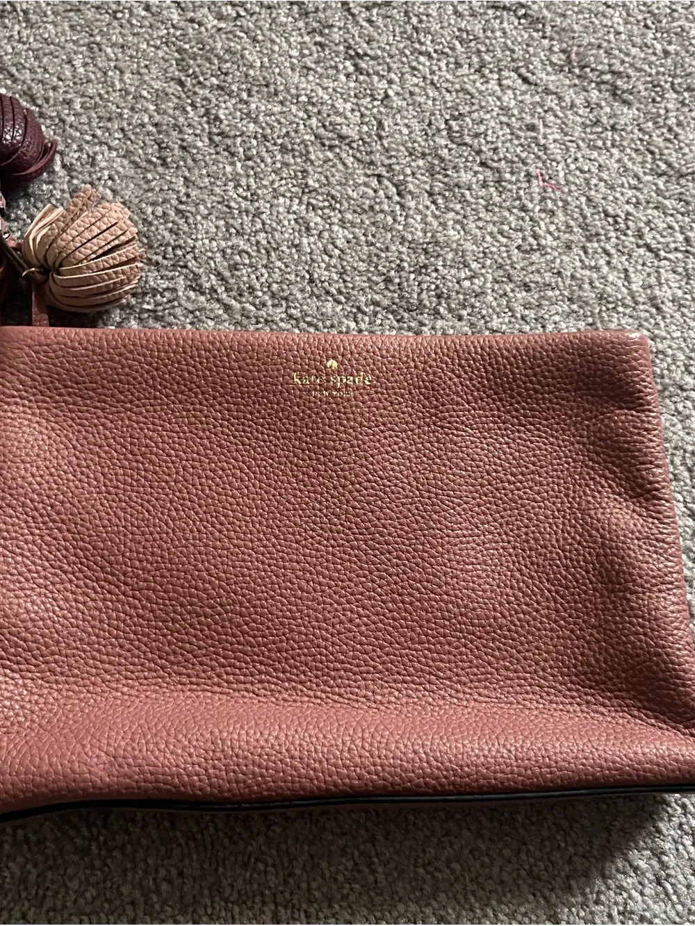 kate spade Pebbled Leather Shalapalmer drive- nutmeg